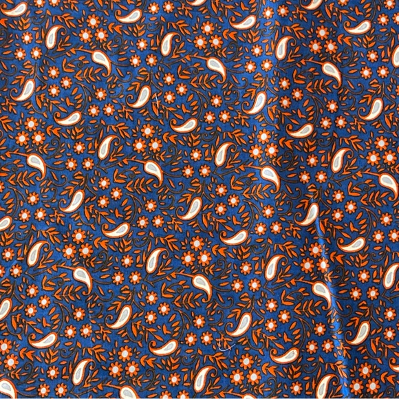 Bohemian Blue Floral Print Cotton Fabric - Picture 2 of 2